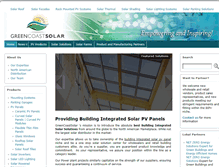 Tablet Screenshot of greencoastsolarsystems.com